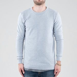 Men’s grey long sleeve thermal size L